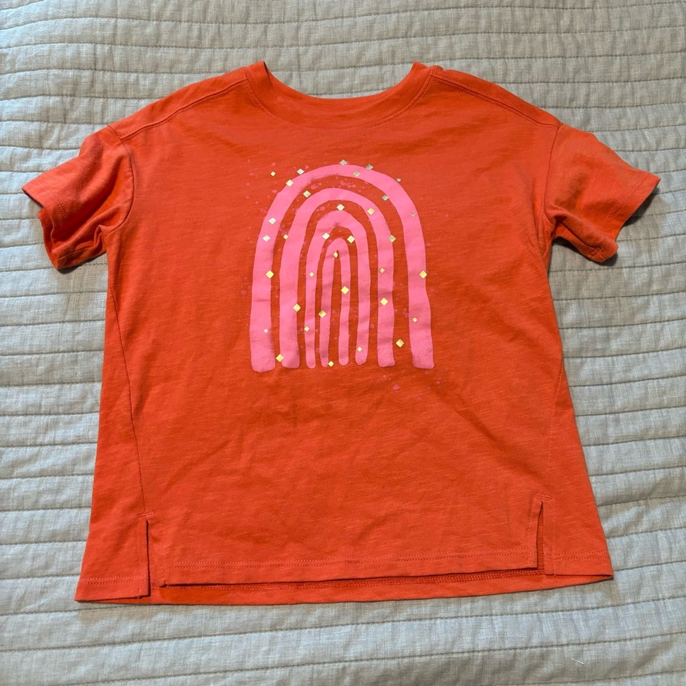 NWOT Cat & Jack Orange Rainbow T-Shirt